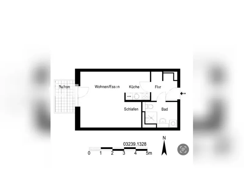 Tauschwohnung: Helle 1 Zimmerwohnung in Kaulsdorf. Gegen 2 Zi. bis 50m2 — photo 1